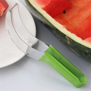 Stainless Steel Watermelon Cutter -
 Quick Cutting Tool for Salads, Fruits and Watermelons, Innovative Kitchen Accessory