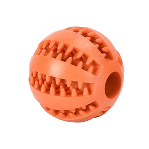 Interactive Dog Chew Ball - Elastic and Durable Toy for Fun Dental Cleaning