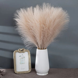 "Fluffy Pampas Grass 55CM (5/1Pcs) - Bohemian Decoration, Artificial Flowers for Wedding, Parties, Christmas and Home"