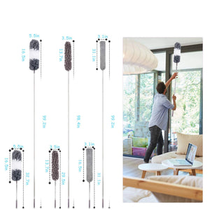 250 cm ausziehbarer Teleskop-Staubwedel – Multifunktions-Mikrofaserbürste für Staub und Spinnweben