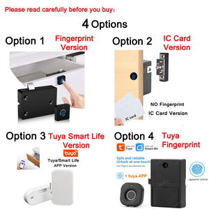 Smart Electronic Fingerprint Padlock for Hidden Drawer - Keyless Private Storage Security, Home Protection