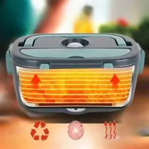 Electric Lunch Box 1.5L -
 60W Portable Food Warmer for Car and Home, Waterproof and Practical (on the go, in the office, in the car, etc.)