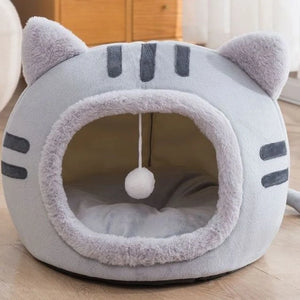 Super Cat Bed - Warm Pet House, Kitten Cave Cushion, Cat House, Cozy Dog Basket, Cat Relaxing Cushion