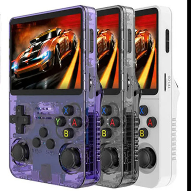 R36S Retro Handheld-Spielekonsole 3,5-Zoll-IPS-Bildschirm Linux-System Tragbarer Mini-Videoplayer Klassischer Gaming-Emulator 128G