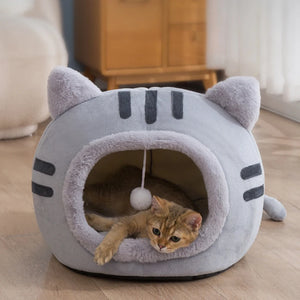 Super Cat Bed - Warm Pet House, Kitten Cave Cushion, Cat House, Cozy Dog Basket, Cat Relaxing Cushion