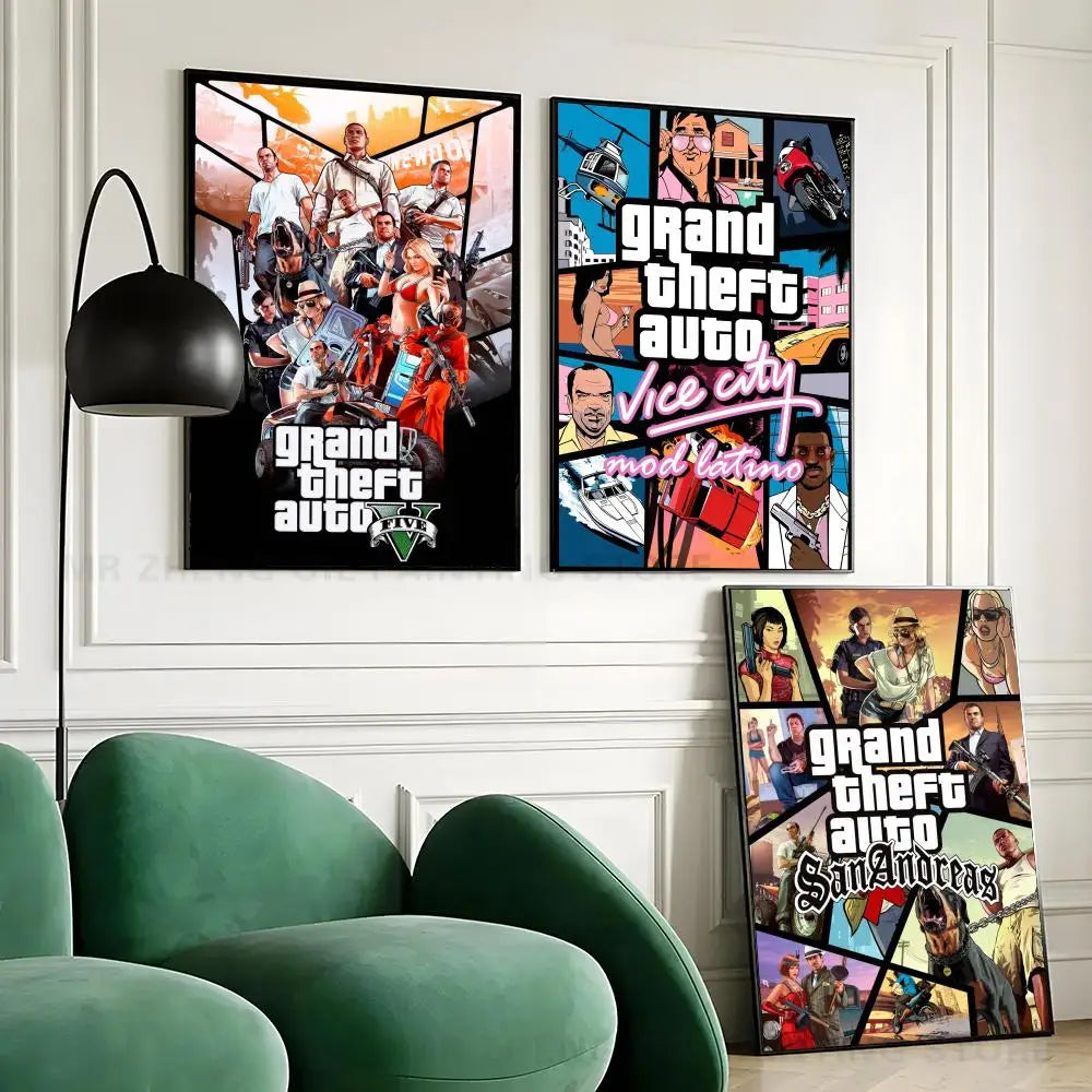 Poster Autocollant GTA