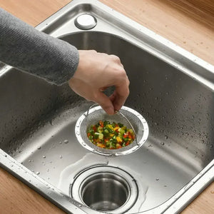 Stainless Steel Kitchen Sink Strainer - Food Waste &amp; Hair Catcher, 1 Piece, Great for Keeping Your Bathtub Clean