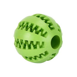 Interactive Dog Chew Ball - Elastic and Durable Toy for Fun Dental Cleaning