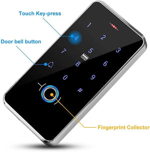 IP68 Outdoor Access Control System – Biometric Fingerprint, RFID, K80 Keypad with 3A Power Supply and Exit Button