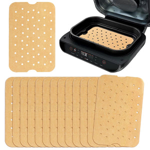 100 antihaftbeschichtetes, perforiertes Backpapier für Heißluftfritteusen – 
Kompatibler Ninja Foodi Smart XL FG551, ideales Kochgerät für den 6-in-1-Innengrill