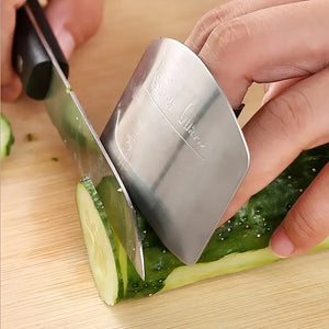 Stainless Steel Finger Guards -
 Finger Protector for Safe Cutting of Vegetables, Essential Kitchen Accessory (1 to 3 Pieces)