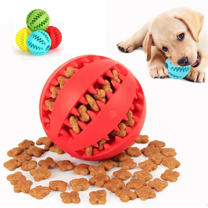 Interactive Dog Chew Ball - Elastic and Durable Toy for Fun Dental Cleaning