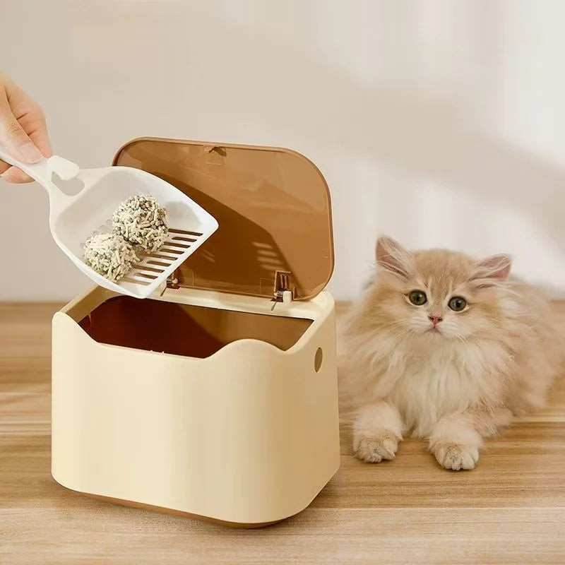 Miniature Litter Box – Fully Enclosed Cat Waste Container