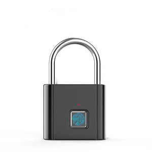 Waterproof Fingerprint Smart Padlock - Keyless Biometric Lock, USB Rechargeable for Home Security