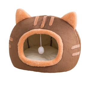 Super Cat Bed - Warm Pet House, Kitten Cave Cushion, Cat House, Cozy Dog Basket, Cat Relaxing Cushion