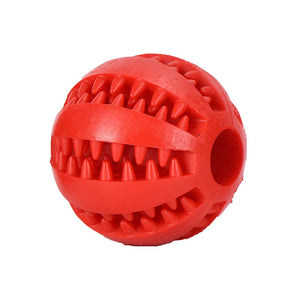 Interactive Dog Chew Ball - Elastic and Durable Toy for Fun Dental Cleaning