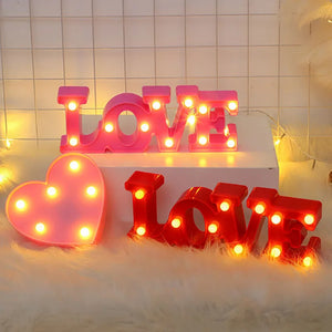 LED Heart Shape Lamp, Romantic Red and Pink Night Light, Ornament for Wedding, Party, Home Decor, Birthday, Christmas, Valentine's Day Gift