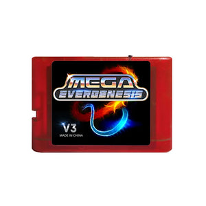 EverGenesis Mega Drive V3 Pro Game Card – 3000 in 1, EDMD Remix for 16-bit SEGA MD Console