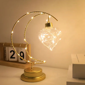 LED Star and Moon Lamp – Elegant Interior Ornament for Soft Lighting