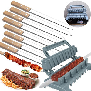 Stainless Steel Flat Skewers - Perfect for Kebab, Brazilian and Persian Koobideh