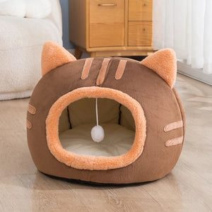 Super Cat Bed - Warm Pet House, Kitten Cave Cushion, Cat House, Cozy Dog Basket, Cat Relaxing Cushion