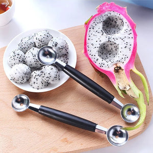 Stainless Steel Multi-Function Baller Spoon - Ideal for Watermelon, Fruit and Ice Cream