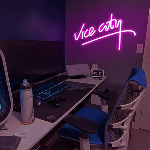 Vice City Neon Sign – USB LED Wall Decor