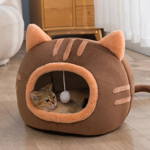 Super Cat Bed - Warm Pet House, Kitten Cave Cushion, Cat House, Cozy Dog Basket, Cat Relaxing Cushion