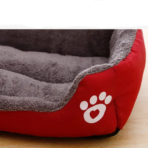 Candy Color Cozy Dog Bed – Comfortable Square Nest for Dogs and Cats