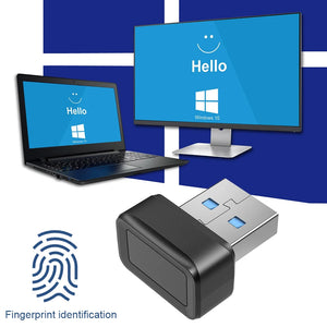 USB Fingerprint Reader – Biometric Unlock Module Compatible with Windows 10/11 for PC and Laptop