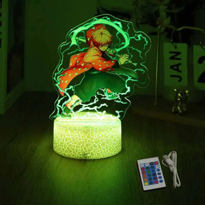 3D-Anime-Figurenlampen, Tanjirou Nezuko Zenitsu Nachtlicht, LED-Lampe mit Fernbedienung, Smart Touch-Lampe, Raumdekoration, Geburtstags-Weihnachtsgeschenk