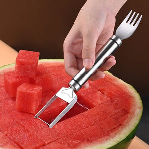 Stainless Steel Watermelon Cutter -
 Quick Cutting Tool for Salads, Fruits and Watermelons, Innovative Kitchen Accessory