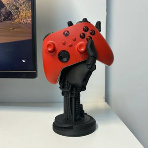 Robotic Hand Shaped Game Controller Holder - Creative Decoration for Office and Home