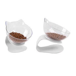 Non-Slip Cat Bowls with Sloped Stand – Ideal for Cats and Kittens