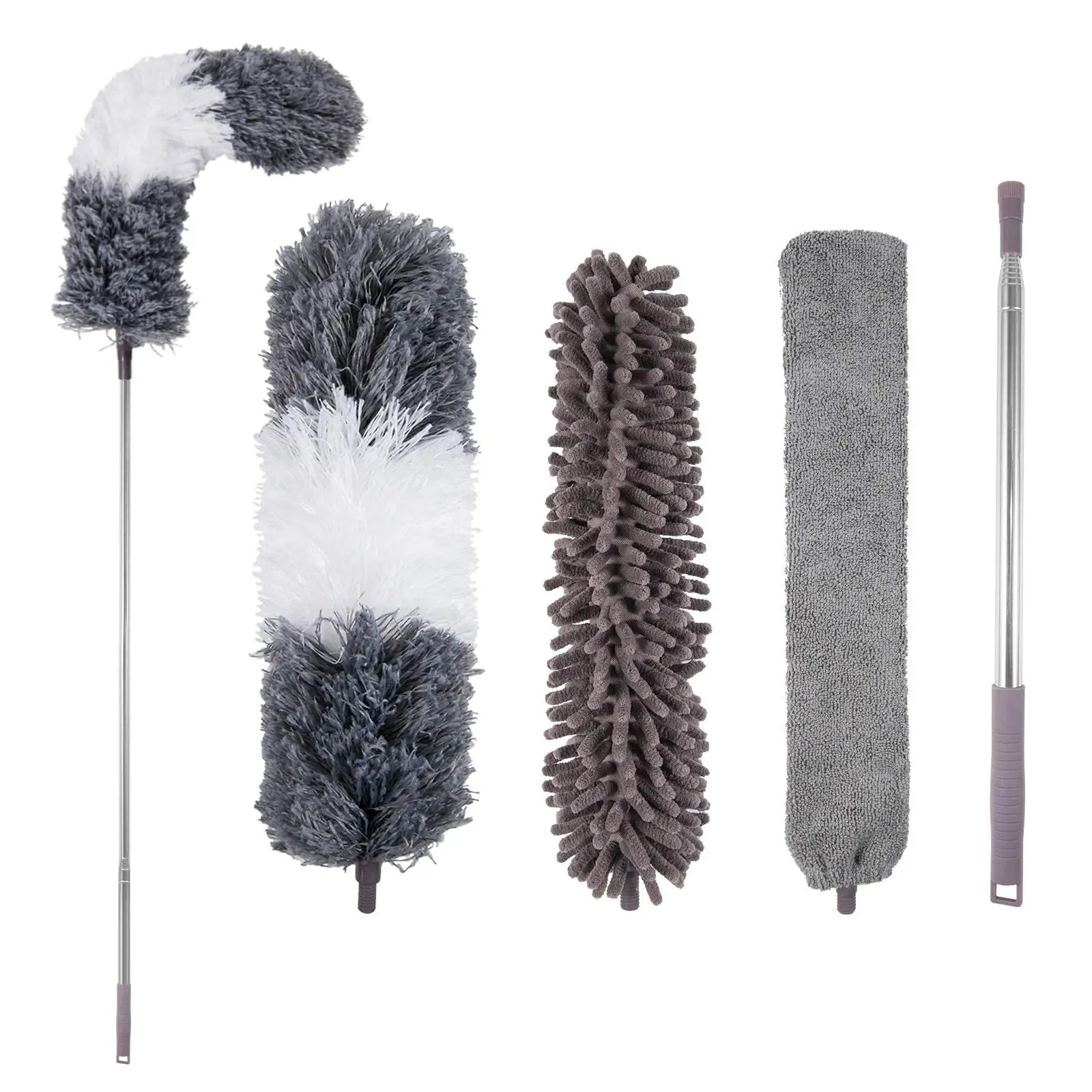 Extendable Telescopic Feather Duster 250 cm – Multifunctional Microfiber Brush for Dust and Cobwebs