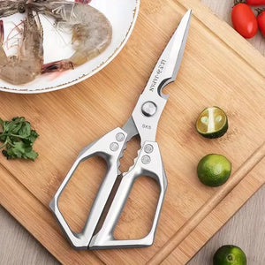 "Multifunctional Stainless Steel Kitchen Scissors -
 1 Piece Heavy Duty Scissors for Cutting Meat and Roasts