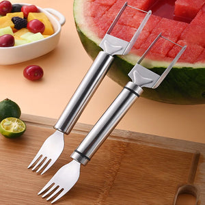 Stainless Steel Watermelon Cutter -
 Quick Cutting Tool for Salads, Fruits and Watermelons, Innovative Kitchen Accessory