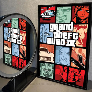 GTA 5 Sticker Poster – Waterproof Wall Decor