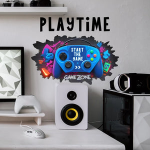 3D E-sport Wall Stickers – Cool Decoration for Gamer Room and Internet Cafe