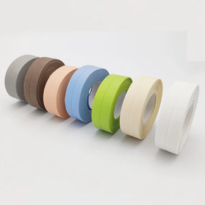 Self Adhesive PVC Shower Bathtub Sealing Strip - Mildew Proof Waterproof Tape for Kitchen, Bathroom and Sink