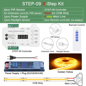 Kit d'Éclairage Intelligent pour Escalier