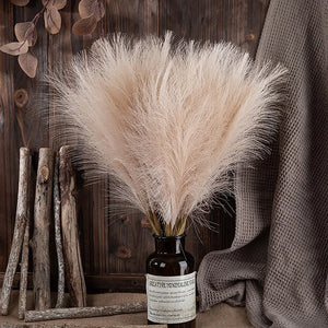 "Fluffy Pampas Grass 55CM (5/1Pcs) - Bohemian Decoration, Artificial Flowers for Wedding, Parties, Christmas and Home"