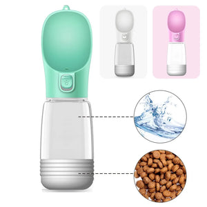 Portable Water Bottle for Dogs – Convenient Food and Water Dispenser for Travel