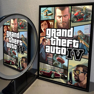 GTA 5 Sticker Poster – Waterproof Wall Decor