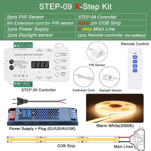 Kit d'Éclairage Intelligent pour Escalier