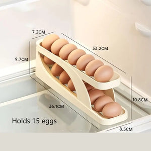 Double Layer Automatic Egg Dispenser - Convenient Storage &amp; Space Saving