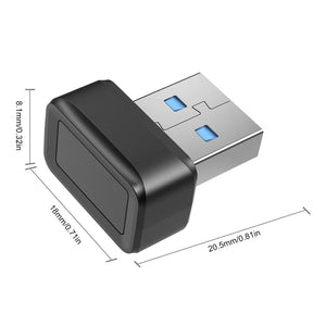 USB Fingerprint Reader – Biometric Unlock Module Compatible with Windows 10/11 for PC and Laptop