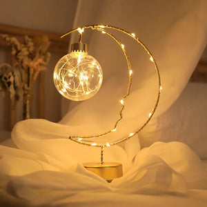 LED Star and Moon Lamp – Elegant Interior Ornament for Soft Lighting