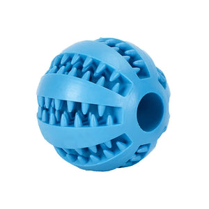 Interactive Dog Chew Ball - Elastic and Durable Toy for Fun Dental Cleaning