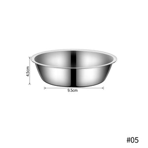 Large Capacity Stainless Steel Bowl - Durable and Economical for Cats and Dogs